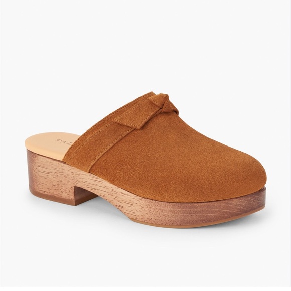 Talbots Winni tan suede clogs mules Made in Brazil - Picture 2 of 11